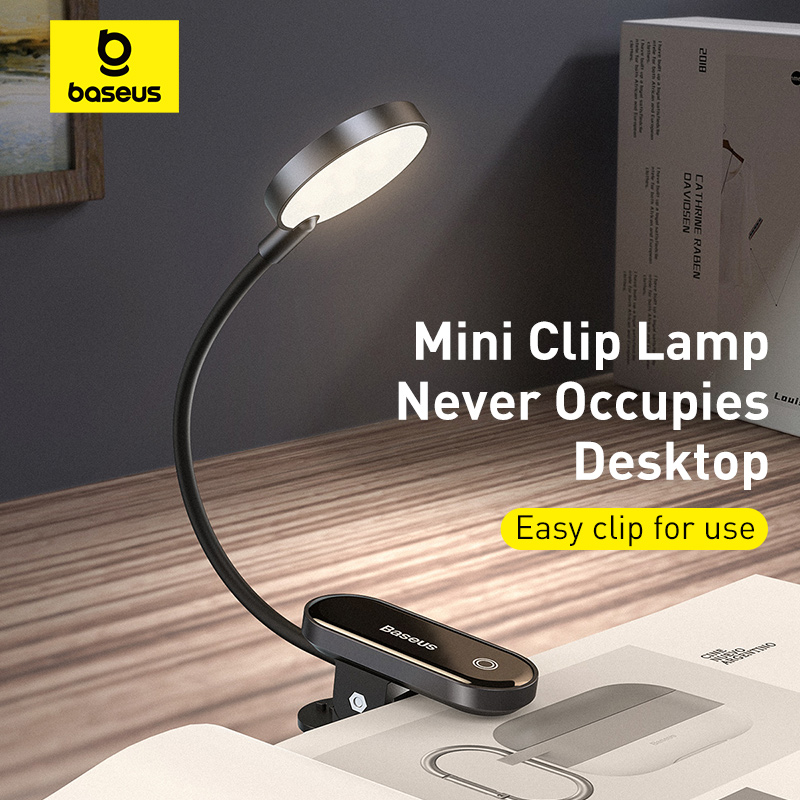 Desk Setup Maker - Baseus Portable Desk Lamp LED Mini
