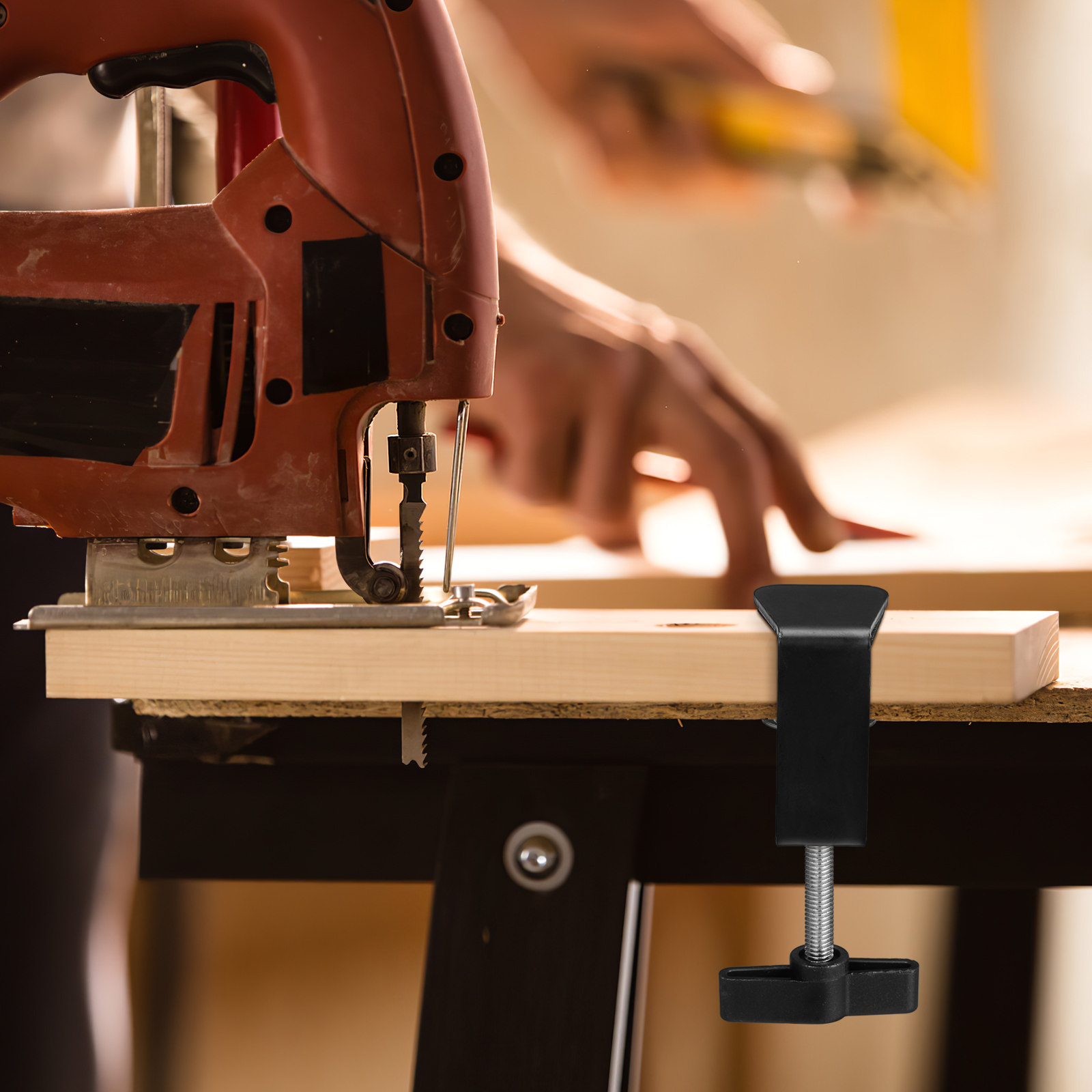 Desk Setup Studio - Sturdy Table Mounting C-Clamp for Microphone