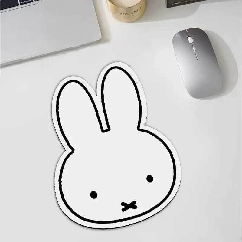 Desk Setup Rug - Kawaii Miffy Rabbit Shaped Mouse Pad