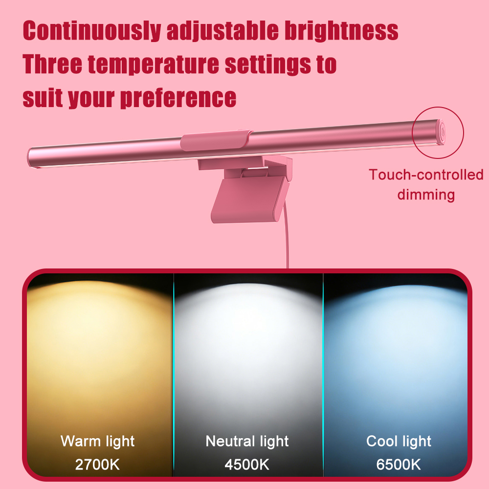 Light Bar Monitor Pink Led Lig - Desk Setup Pink review and price