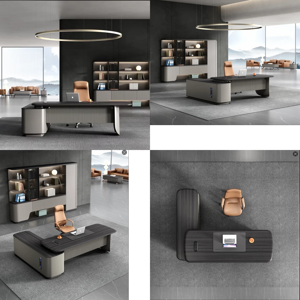 Modern Luxury Executive L Shap - Desk Setup For Work review and price
