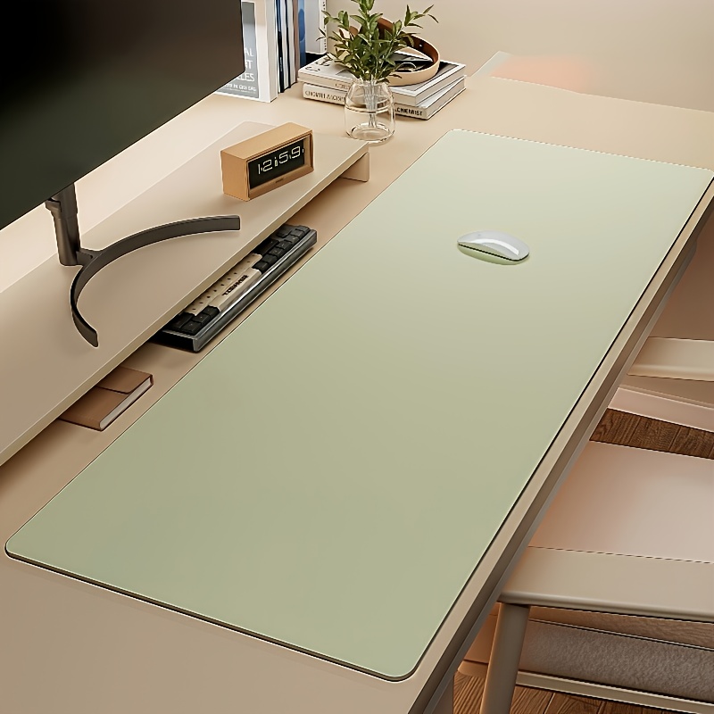 1pc Large Faux Leather Mouse P - Desk Setup Rug review and price