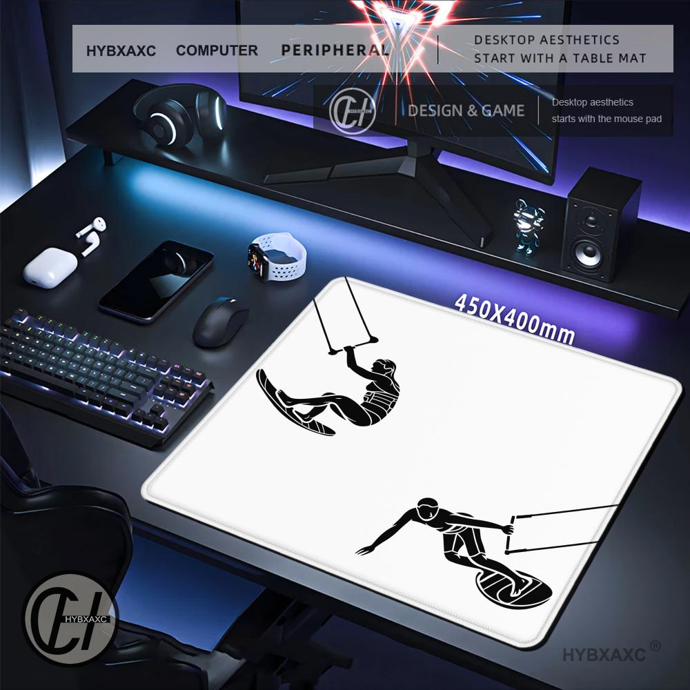 HYBXAXC Kitesurf Line Art Mous - Desk Setup For Work review and price