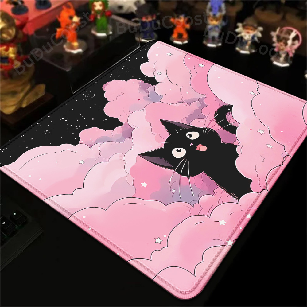18x22cm Small Rug Black Cat Cl - Desk Setup Pink review and price