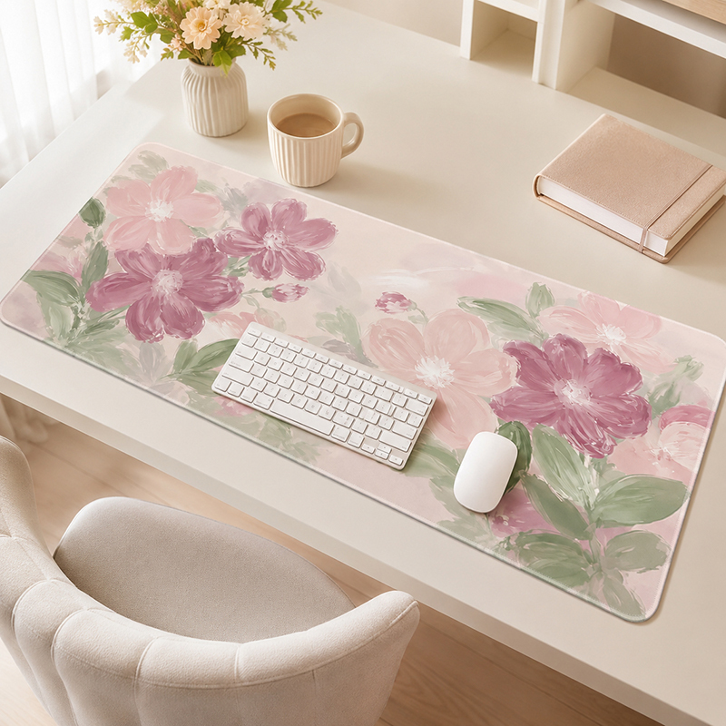 Pink Sakura Watercolor Mouse P - Desk Setup Pink review and price