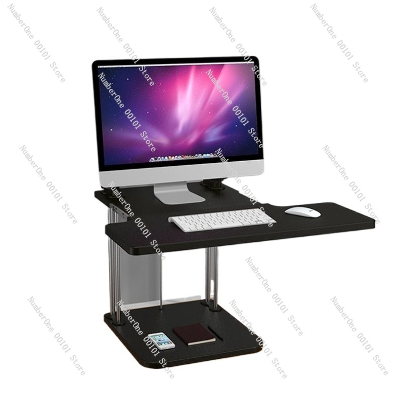Height-Adjustable Standing Des - Desk Setup Monitor And Laptop review and price