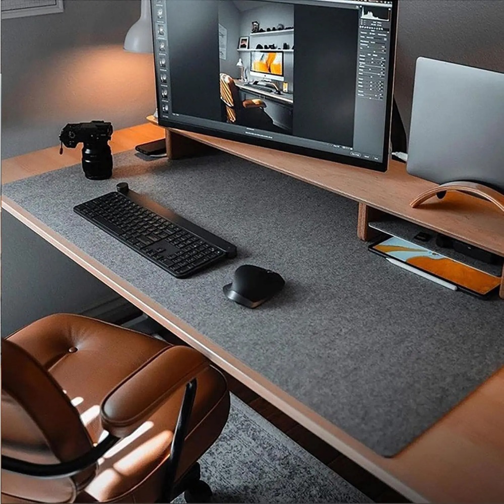 Felt Desk Mat Computer Mat for - Desk Setup Rug review and price