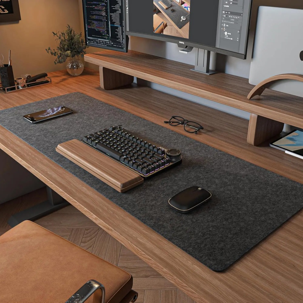 Felt Desk Mat Computer Mat for - Desk Setup Rug review and price