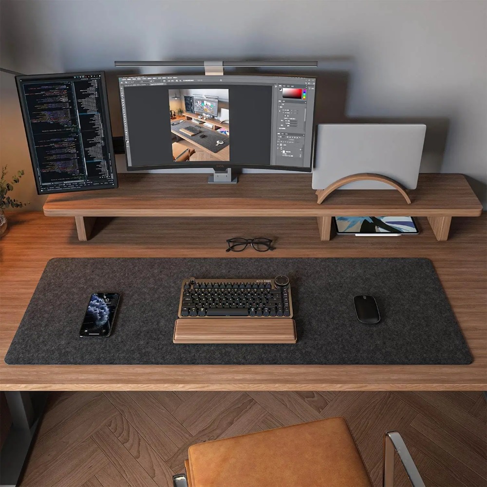 Felt Desk Mat Computer Mat for - Desk Setup Rug review and price