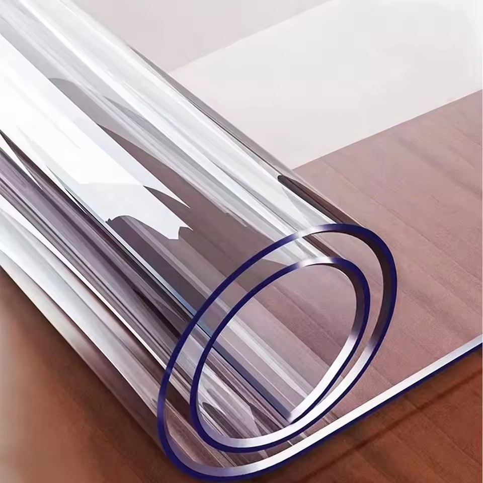 Soft Glass Tablecloth Transpar - Desk Setup Wallpaper review and price