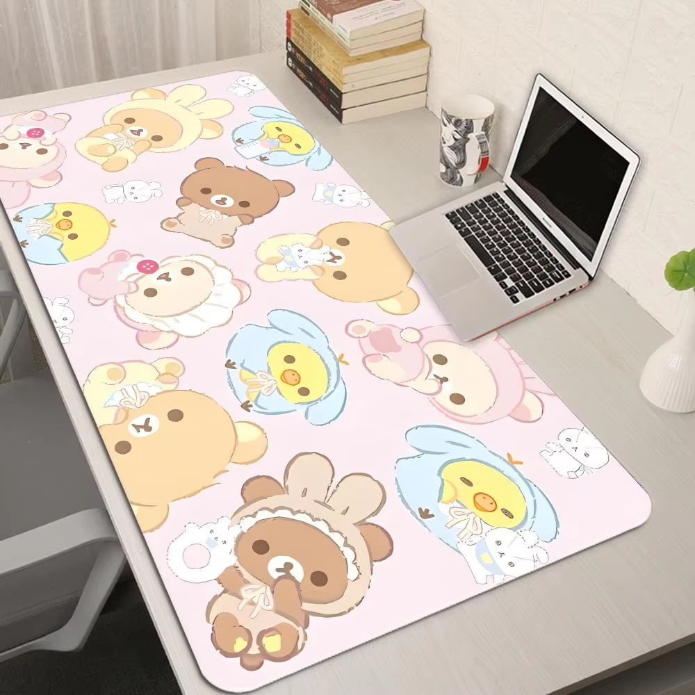 XXL Cartoon Pink Mouse Pad Ani - Desk Setup Pink review and price