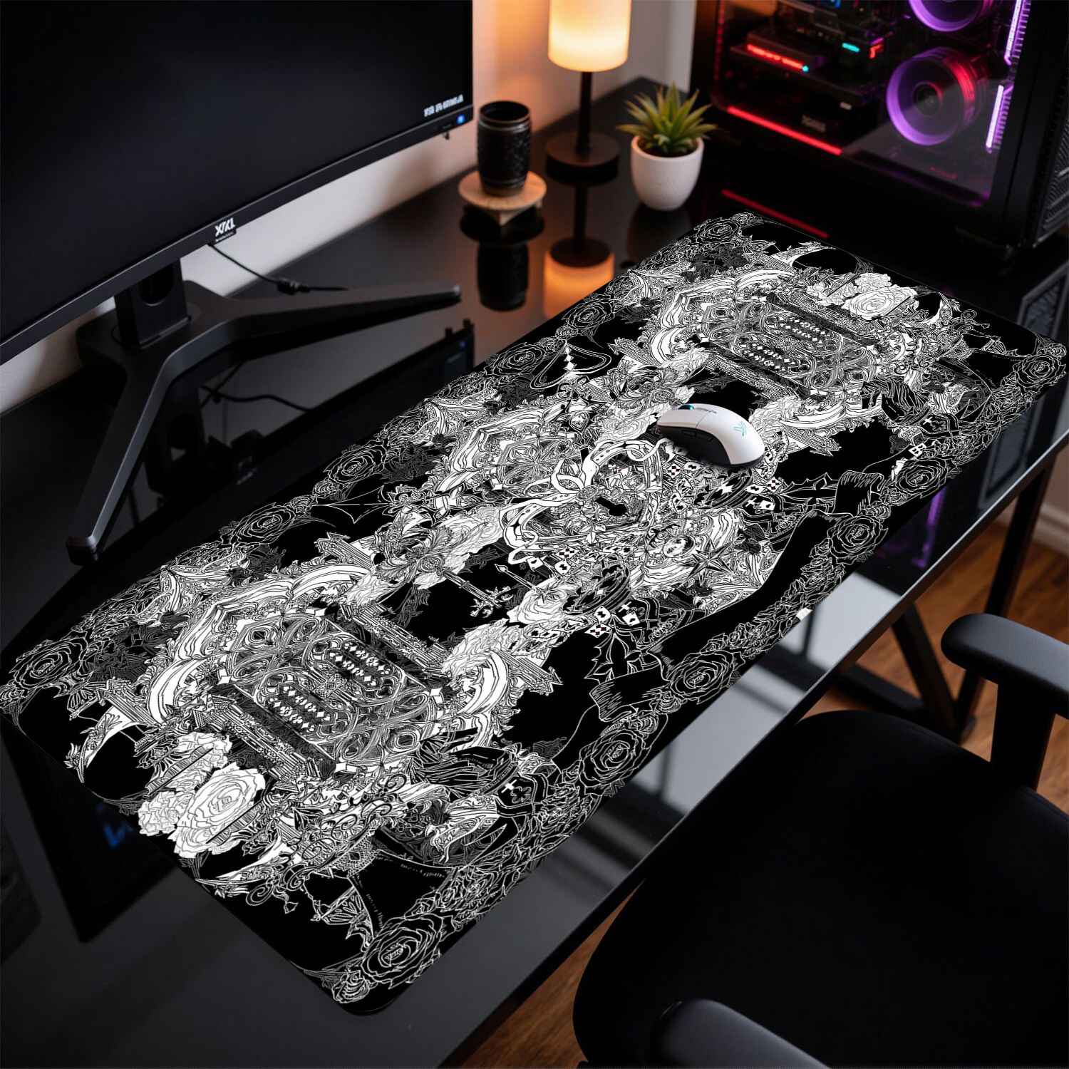 Divine Realm Gothic Building M - Desk Setup Rug review and price