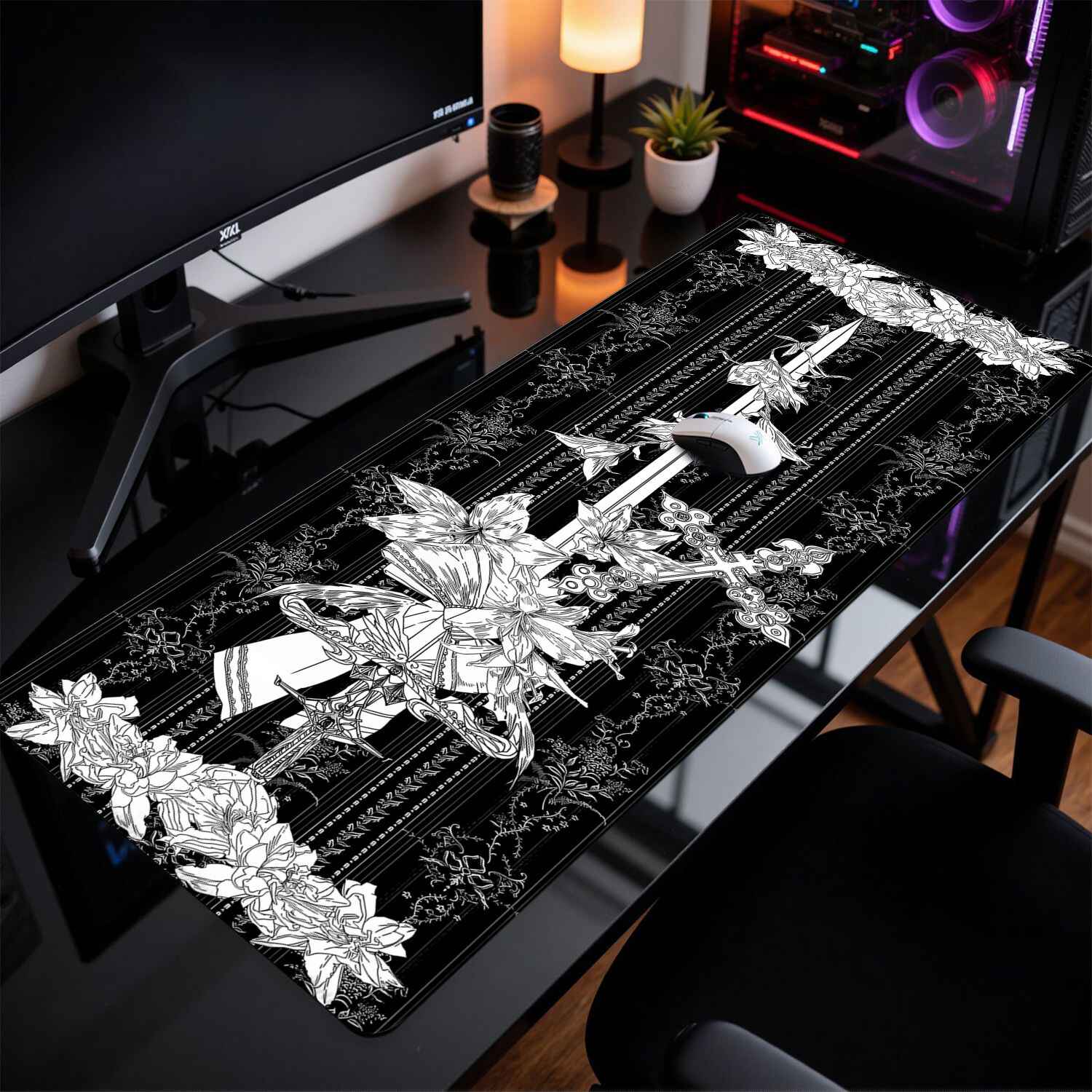 Divine Realm Gothic Building M - Desk Setup Rug review and price