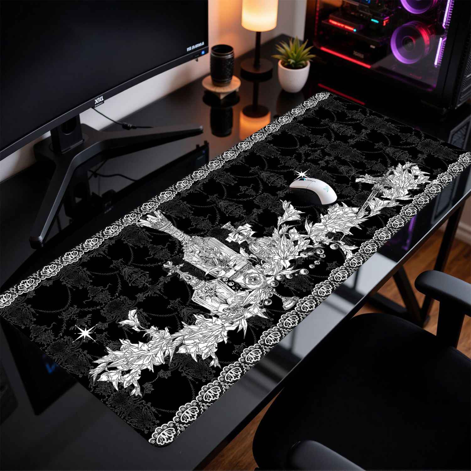 Divine Realm Gothic Building M - Desk Setup Rug review and price