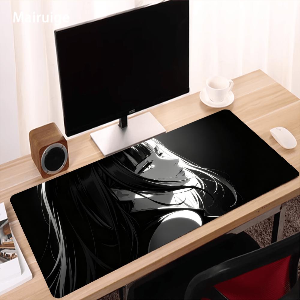 Dark Anime Girl Mouse Pad Desk - Desk Setup For Work review and price