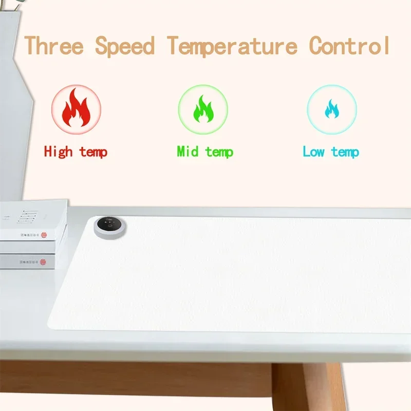 Extra Large Heated Desk Pad El - Desk Setup Rug review and price