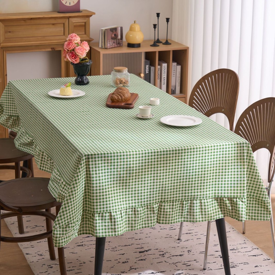 French Retro Plaid Rectangular - Desk Setup Wallpaper review and price