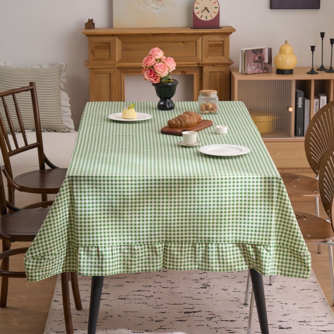 French Retro Plaid Rectangular - Desk Setup Wallpaper review and price