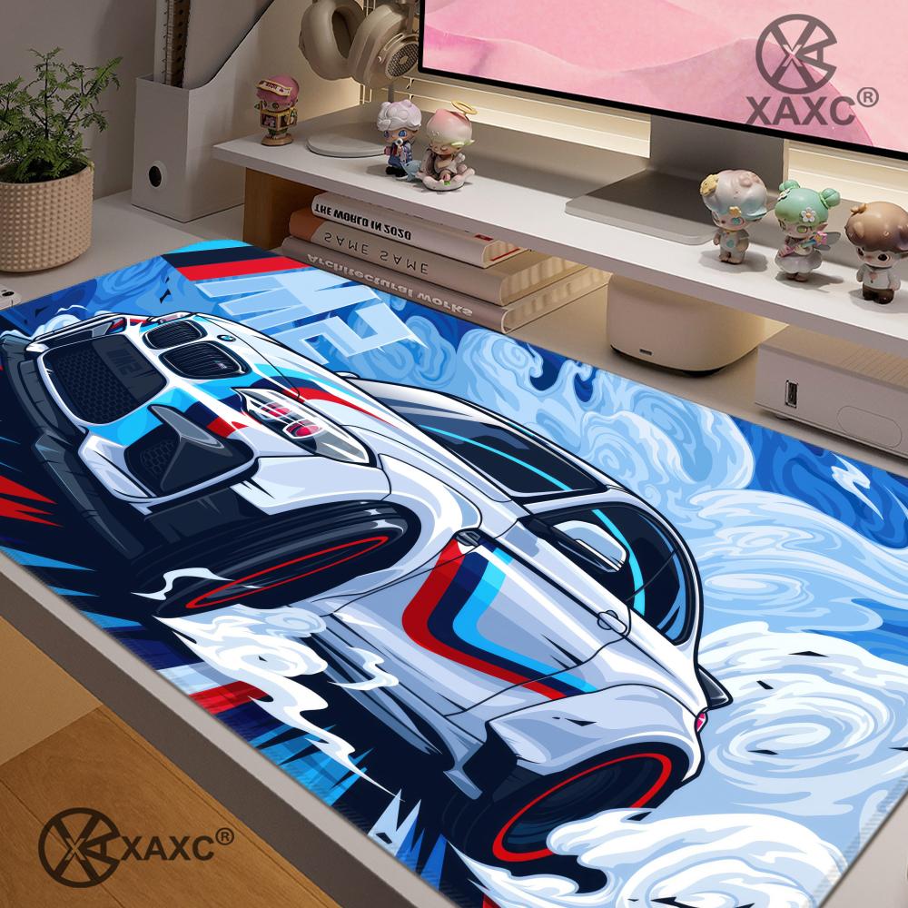 Large Cool Sport Car Blue Red  - Desk Setup Accessories Aesthetic review and price