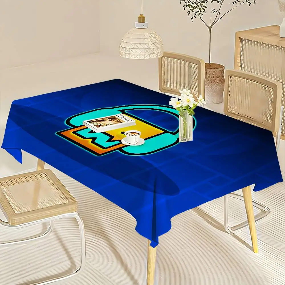 Geometry Dash Video Game Table - Desk Setup Wallpaper review and price