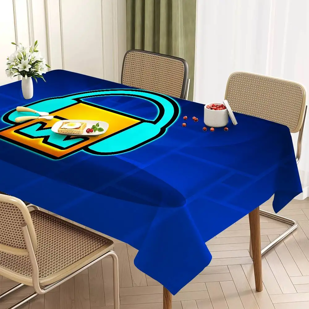 Geometry Dash Video Game Table - Desk Setup Wallpaper review and price