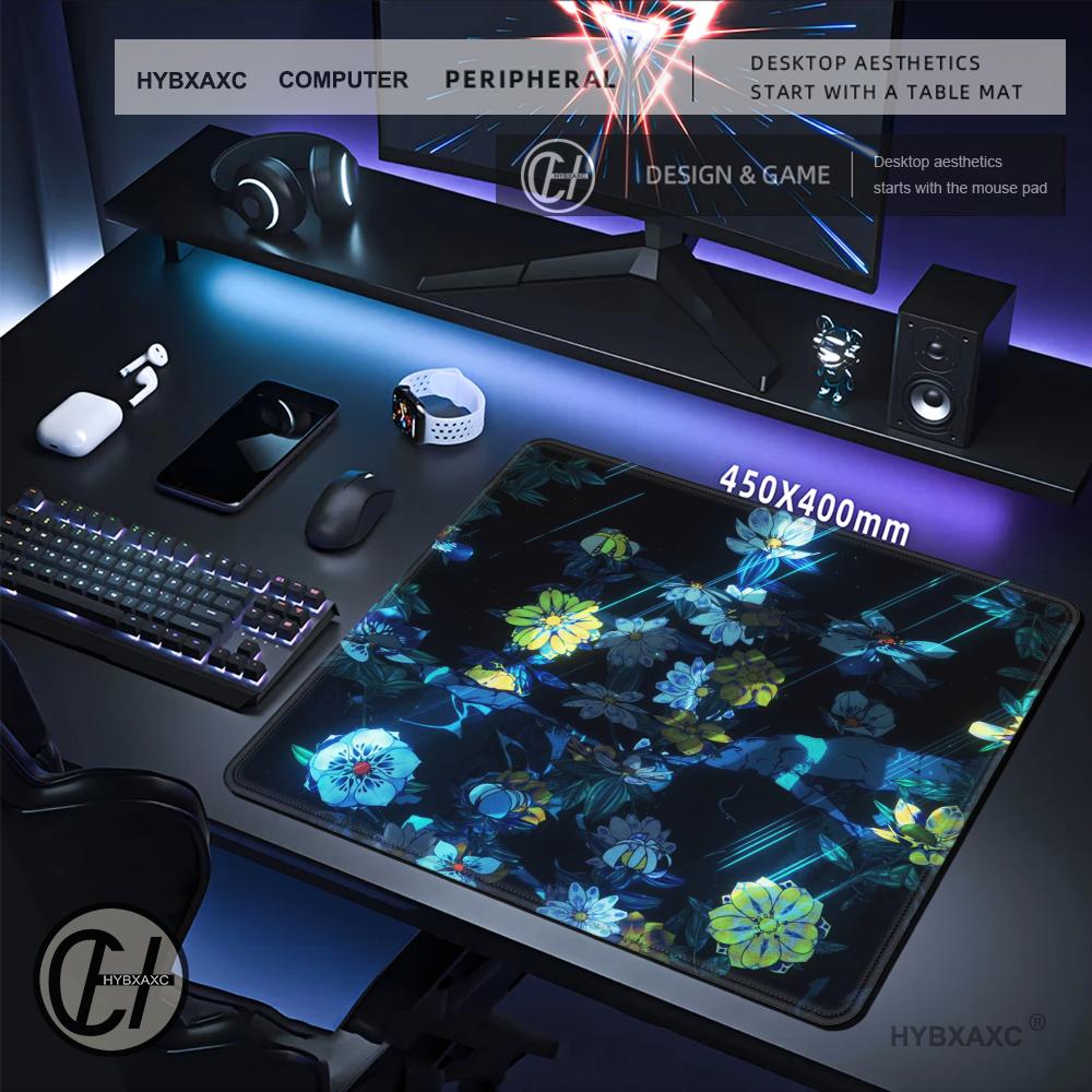 HYBXAXC Dark Floral Manga Back - Desk Setup For Work review and price