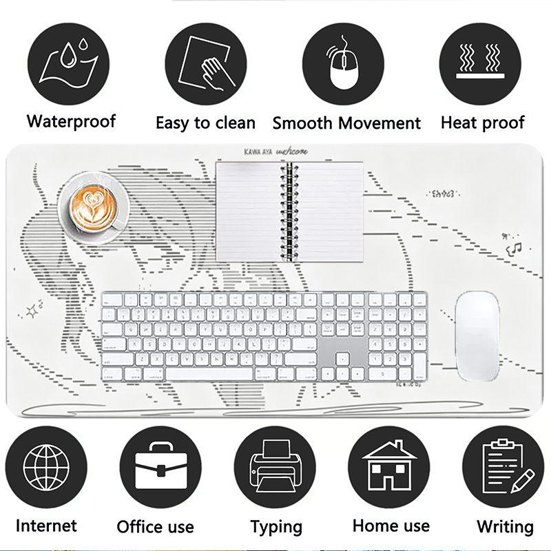 1Pcs Leather Mouse Pad Anime A - Desk Setup Rug review and price