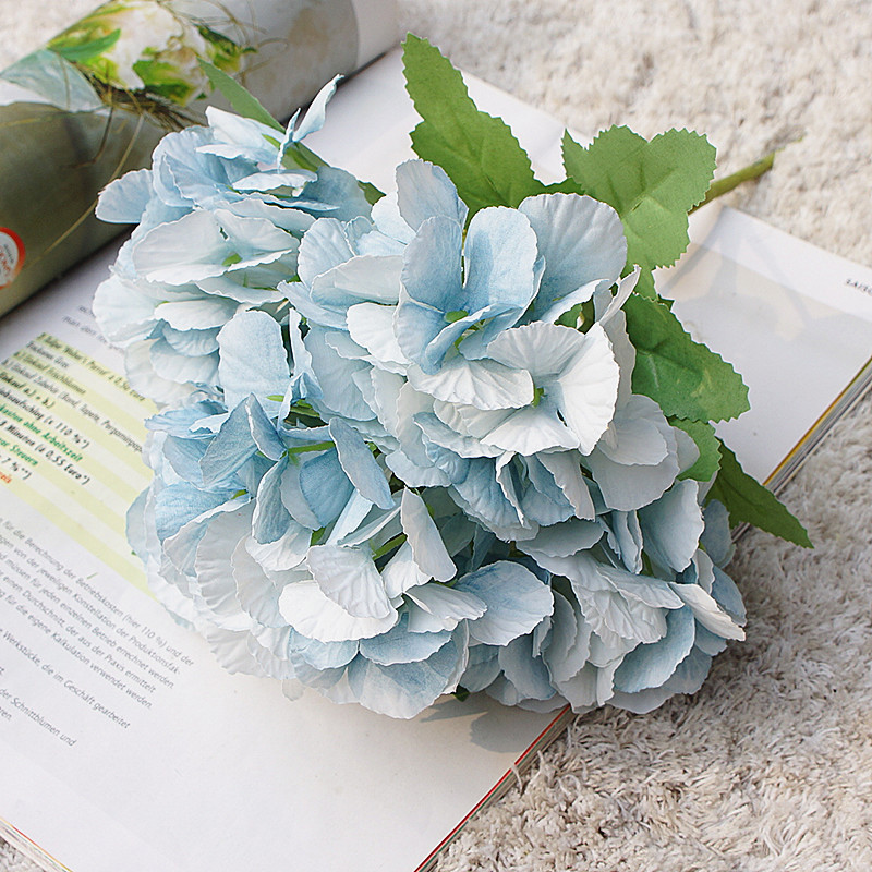 5 Heads Artificial Hydrangea F - Desk Setup Background review and price